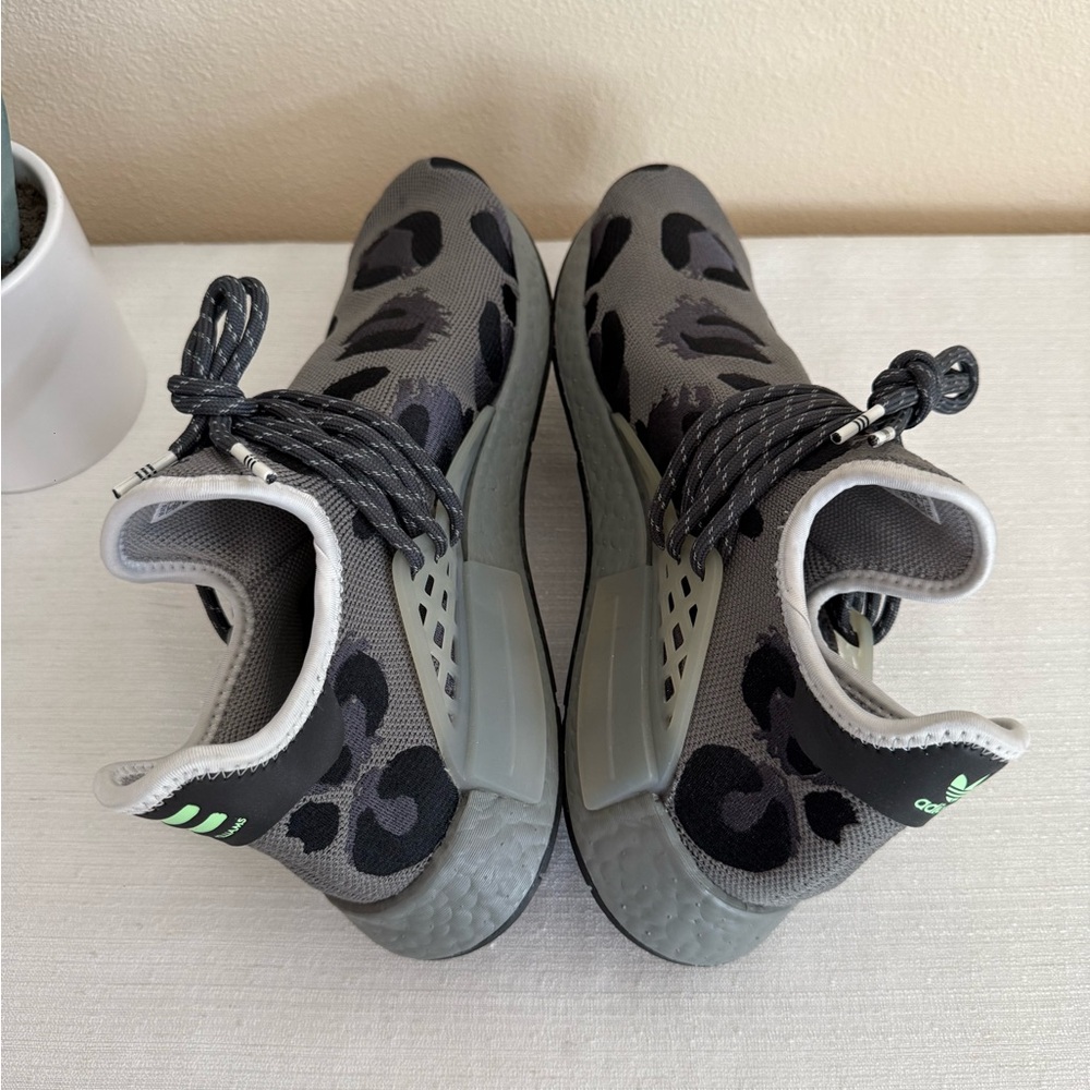 Adidas Gray and Black Patterned Mesh Athletic Sneakers - Picture 8 of 12
